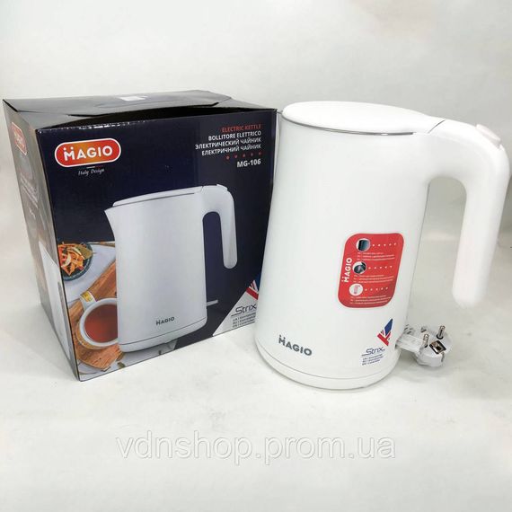 Гарний електрочайник MAGIO MG-106, Електричні чайники якісні, Електричний чайник з автовідключенням NT-76 | Зображення 1