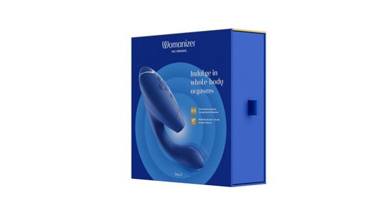Стимулятор 2в1 Womanizer Duo 2 Blueberry: Вакуумна стимуляція та вібрація точки G для подвійного задоволення | Зображення 9