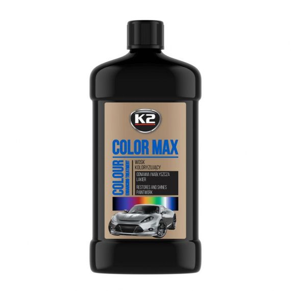 Поліроль K2 COLOR MAX 500 мл чорний K025CA