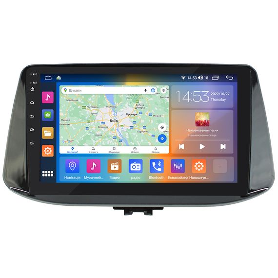 Штатна магнітола 9" Lesko для Hyundai i30 III 2017-2018 4/64Gb CarPlay 4G Wi-Fi GPS Prime IPS охлаждение