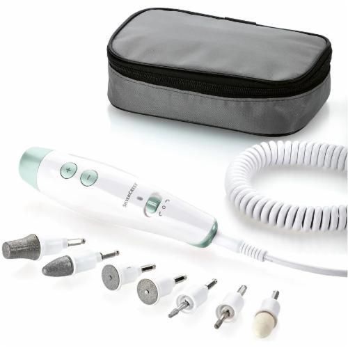 Набор маникюра и педикюра серебристый Crest SMPS 7 E1 mint (UA-01)