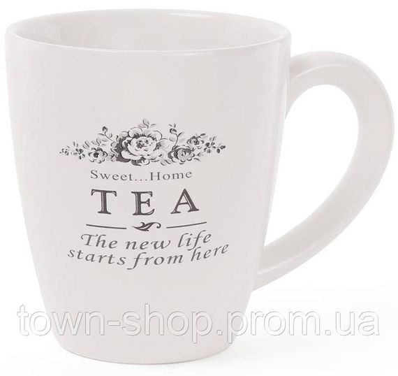 Кружка керамическая "Sweet Home TEA" 300мл (большая чайная чашка) BD-875-349