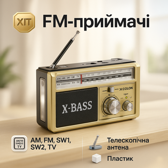 Міні радіо, Радіоприймач від мережі 220 аналоговий, Портативний радіоприймач від мережі XS-74