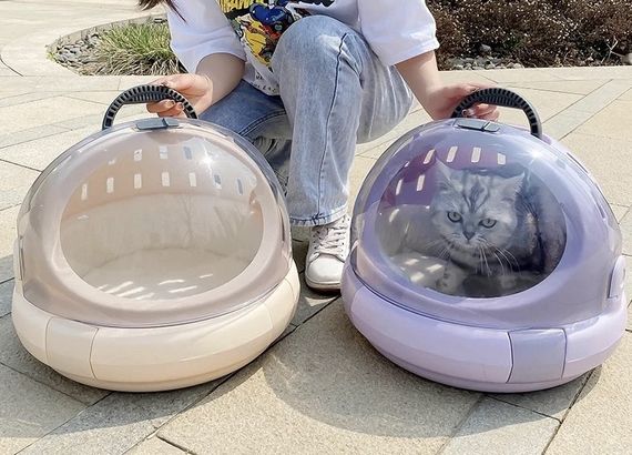 Космічна перенесення-капсула Zmaker 3в1 бежева для котів та собак | Зображення 4