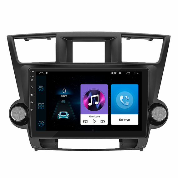 Штатна магнітола 10" Lesko для Toyota Highlander II (U40) 2007-2010 1/16Gb/ Wi-Fi Optima Тойота