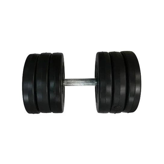 Гантель складальна композитна в пластиковій оболонці Rock Pro-R 16,5 кг NE-PL-R-016