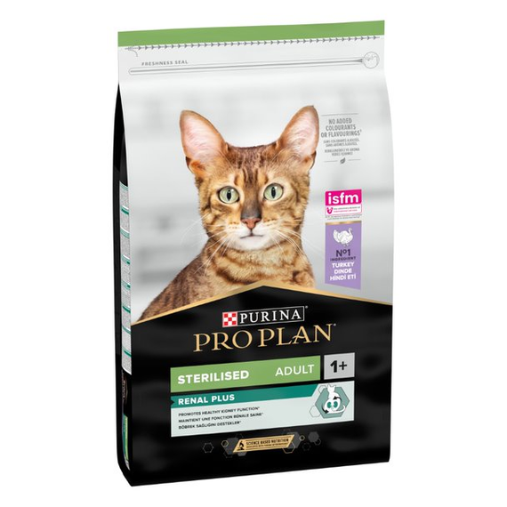 Сухий корм Purina Pro Plan Sterilised Adult 1+ Renal Plus для стерилізованих котів з індичкою 10 кг | Зображення 2