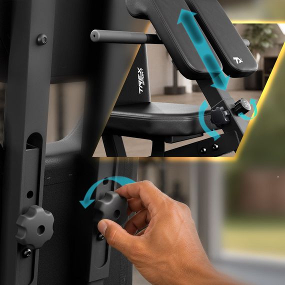 Лавка тренувальна Trex Sport TX-200B із партою Скотта | Зображення 4