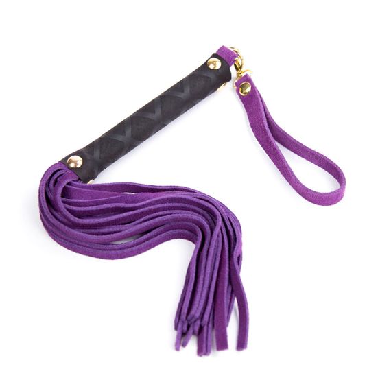 Флоггер DS Fetish Leather flogger S purple | Зображення 1