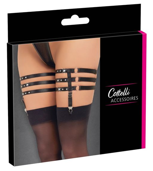 Сексуальные подвязки для ног с заклепками Suspender Garters sexstyle