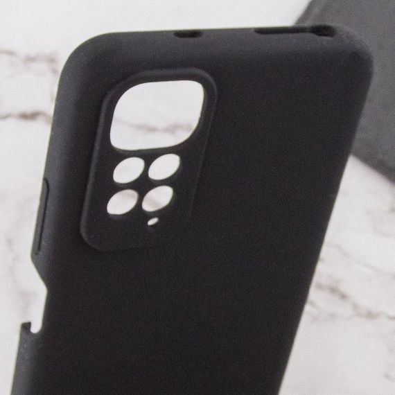 Чохол TPU GETMAN Liquid Silk Full Camera для Xiaomi Redmi Note 11 (Global) / Note 11S Чорний / Black | Зображення 3