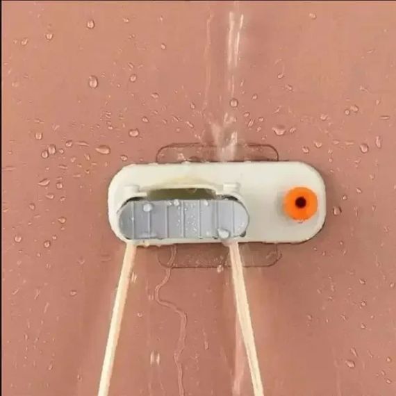 Тримач для швабри настінний Білий