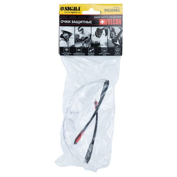 Окуляри захисні Sigma Vulcan anti-scratch, anti-fog прозорі 9410481 | Зображення 2