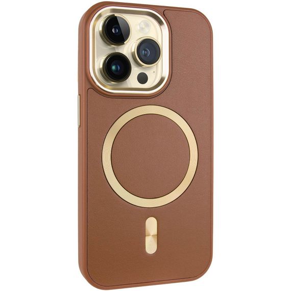 Кожаный чехол SnapCase with MagSafe для Apple iPhone 14 Pro Max (6.7") Brown