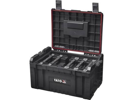 Ящик з 5 секциями для органайзерив YATO Польша 240х 450х 320 мм, 23В для складаних модулив S12, S1 YT-09163