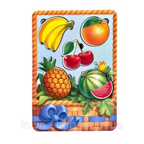 Настольная развивающая игра "Корзина с фруктами-1" Ubumblebees (ПСФ044) PSF044 сортер-вкладыш