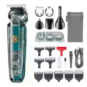 Машинка для стрижки VGR V-102 Green • Професійна акумуляторна машинка VGR V-102 Green для стрижки волосся та бороди з насадками
