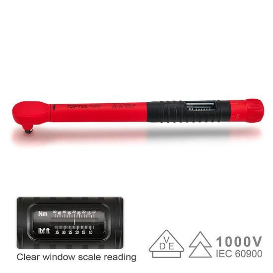 Ключ динамометричний 3/8" 10-50Nm ізольований 1000V VDE TOPTUL ANVA1205V4 | Зображення 1