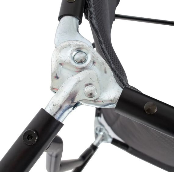 Ліжко розкладне Bo-Camp Sun Lounger With Sunscreen 5 Positions Grey (1304492) (DAS303260) | Зображення 2