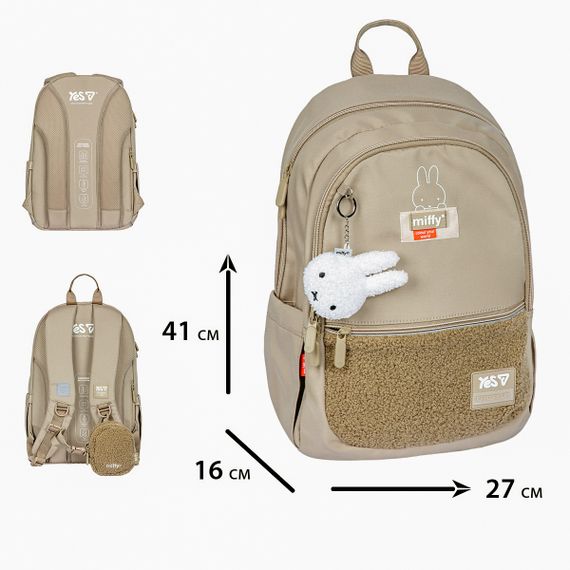 Рюкзак шкільний YES TS-113M Miffy Softness 550318 17.7 л | Зображення 2