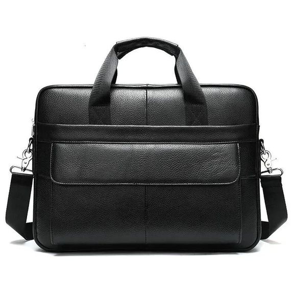 Мужская кожаная сумка для ноутбука из итальянской кожи, формат А4, премиум класс NW-53 | Зображення 1
