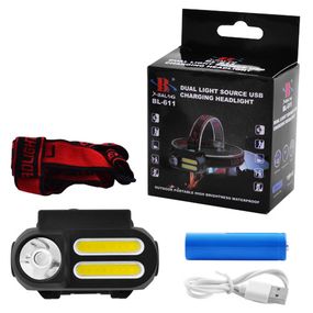 Ліхтар налобний NF-1804/611-1LM+2COB, 1x18650, ЗУ microUSB