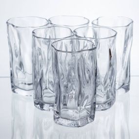 Набір склянок для напоїв Crinkle Glass 6 штук по 270 мл HP-17-62