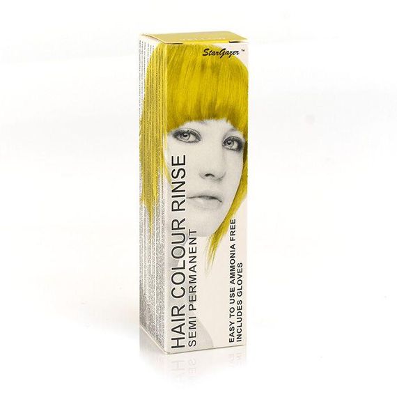 Краска для волос Желтая Stargazer Semi-permanent hair colour Yellow 70 мл | Зображення 5