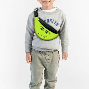 Сумка-бананка детская Фортнайт лицо "Fortnite"с принтом ,32х15см,сумка для мальчика  через плечо (00207)