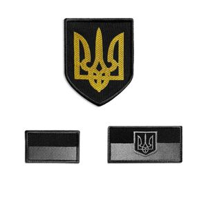 Шеврон IDEIA 86898 Україна   габардин Чорний