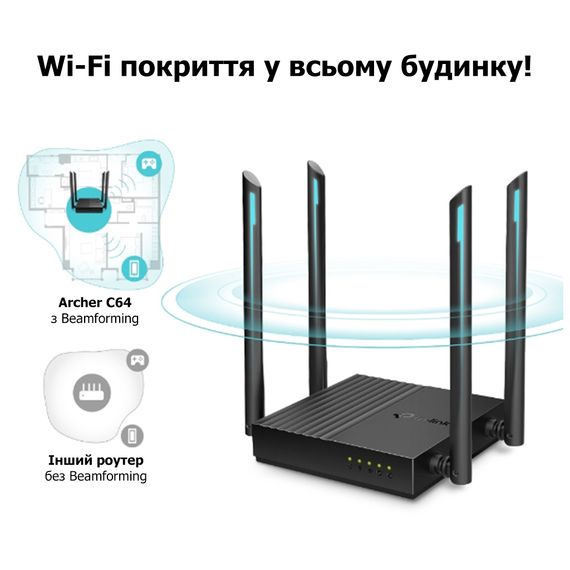 Маршрутизатор TP-Link ARCHER-C64 | Зображення 4