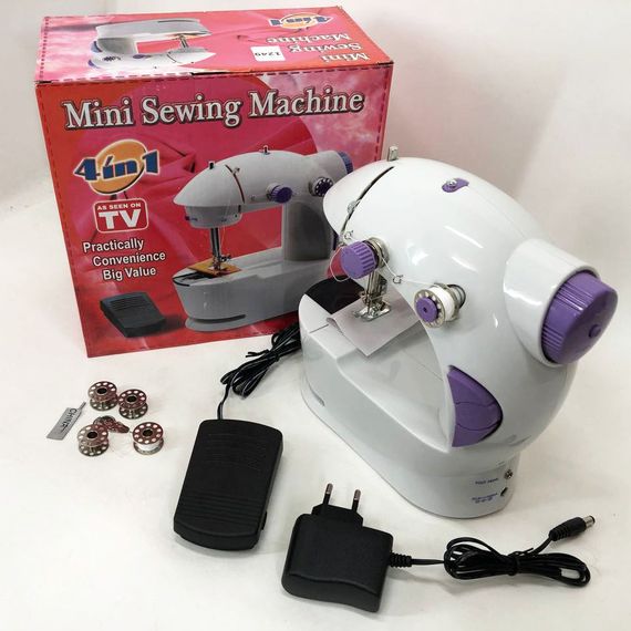 Швейная машинка 4в1 портативная Digital FHSM-201, швейная машинка пластик, детская швейная машинка | Зображення 4