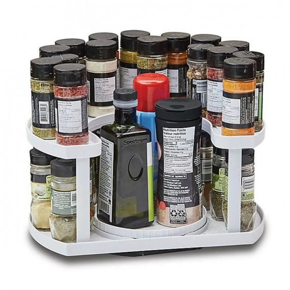 Спеціалістка Spice Spinner Two-Tiered Spice Organizer незамінна помічниця QN-206 в будинку | Зображення 3
