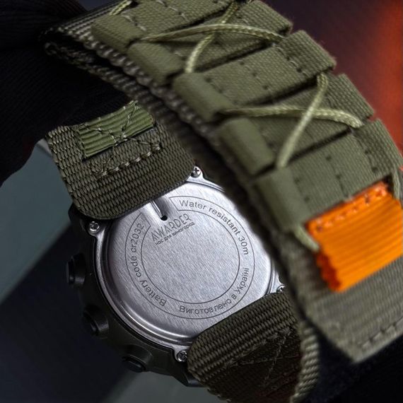 Чоловічий годинник Awarder 036 Nylon Tactic Black-Army Green | Зображення 6