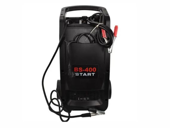 Пуско зарядний пристрій автомобільного акумулятора 40А старт 400А АКБ 12-24V 1,6 кВт стріл. інд Organic Assistant BS-400 | Зображення 1