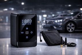 Компресор автомобільний Car Air Pump + павер банк+ фонарь Model:901А