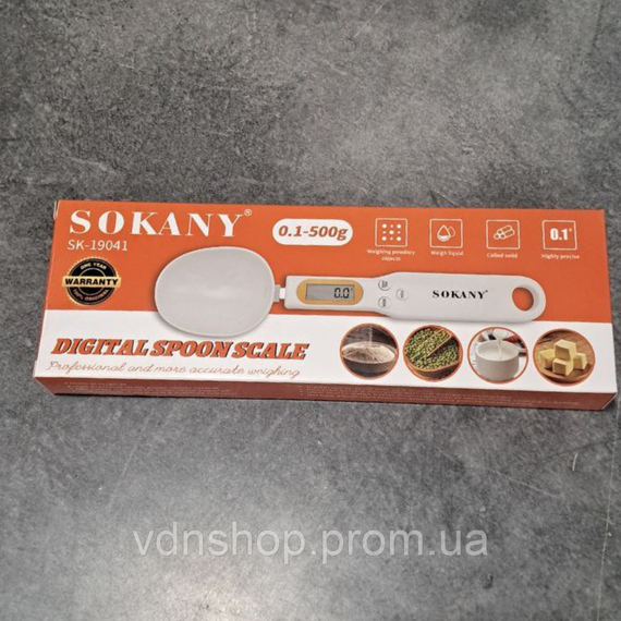 Електронна мірна ложка з дисплеєм і вагами Sokany SK-19041 | Зображення 4