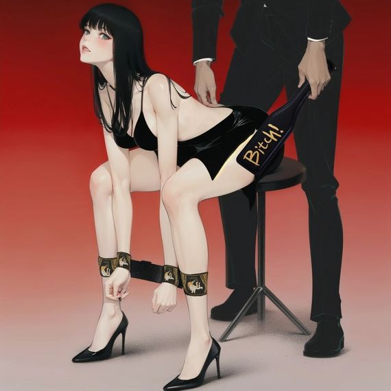 Распорка для рук и ног с зажимами для клитора и половых губ UPKO, черная sexstyle | Зображення 3