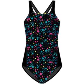 Суцільний купальник 500 Kamyleon для дівчаток чорний/зелений - 113-122 см - 5-6 р