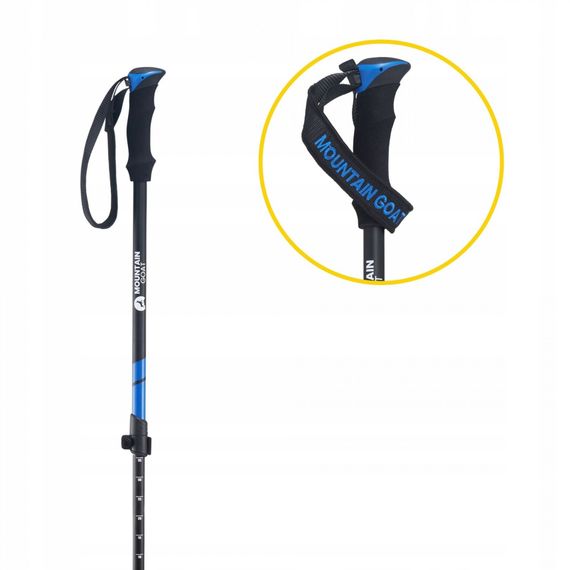Трекінгові палиці Mountain Goat Peak+ 60-135 см MG0005 Black/Blue (P-5907739318268) | Зображення 9