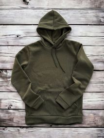 Женский теплый худи толстовка на флисе DA2444 размер 3XL цвет хаки