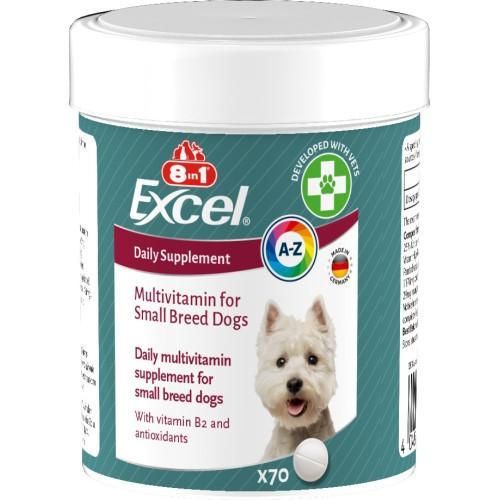 Вітаміни 8in1 Excel Multi Vitamin Small Breed для собак дрібних порід, мультивітамін, 70 шт. | Зображення 3
