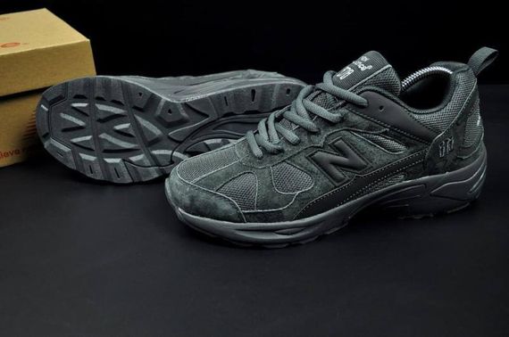 Демісезонні шкіряні кросівки New Balance колір олива | Зображення 2