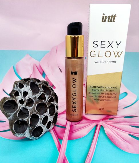 Крем шиммер для тіла із ароматом ванілі INTT Sexy Glow | Зображення 3