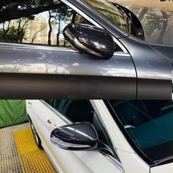 Накладки на Зеркала V1 (Карбон) для Mercedes C-сlass W205 2014-2021 гг | Зображення 1