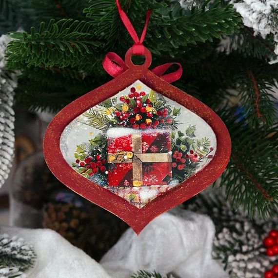 Творческий набор для создания 3-х елочных украшений "Vintage Christmas" FDCKW-053 | Зображення 8