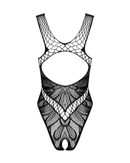 Бодістокінг з вирізами Obsessive B138 teddy S/M/L, black, з доступом | Зображення 3