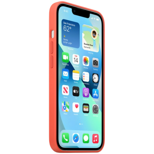 Apple MagSafe Silicone Case для iPhone 13 Nectarine | Зображення 1