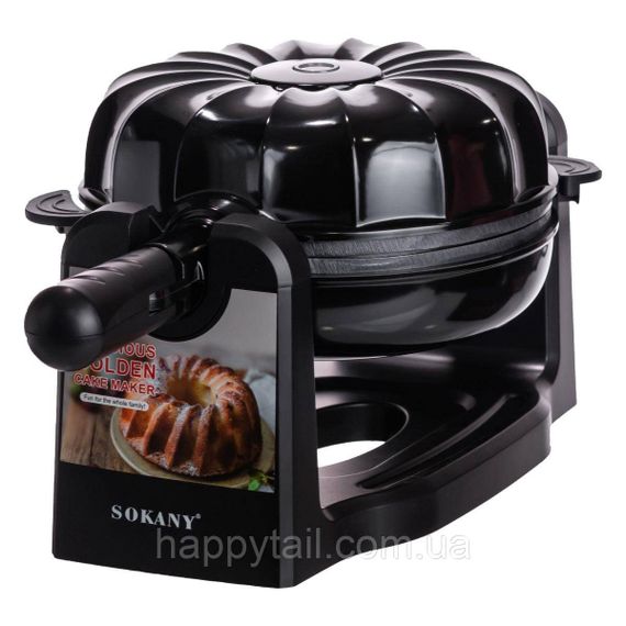 Кексниця електрична 1800 Вт з антипригарним покриттям 37×17×18 (см) Чорна SK-BBQ-837 | Зображення 4