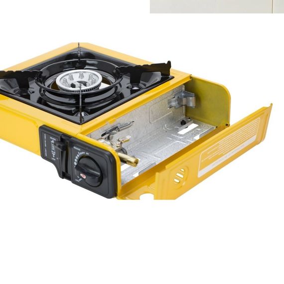 Плита газова XPRO (2.3KW) BDZ-153-KS01 у валізі 1 конфорка (8) жовта (MER-15403_335) | Зображення 3